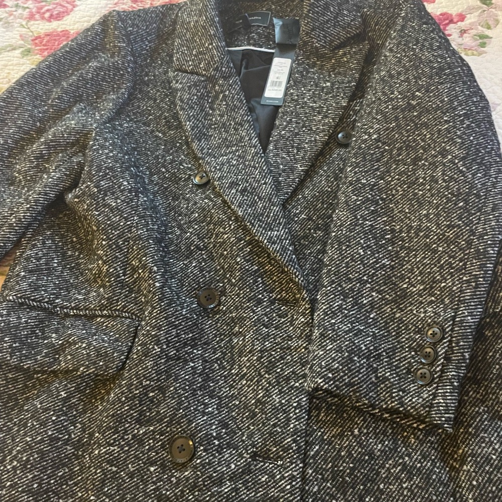 BCBG Max Azria Slim Fit Double Breasted Coat Size XL New With Tags - Picture 10 of 13